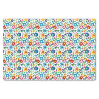 Folk Art Flower Pattern 2 Tissue Paper