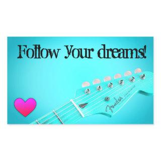 Follow Your Dreams Rectangular Sticker