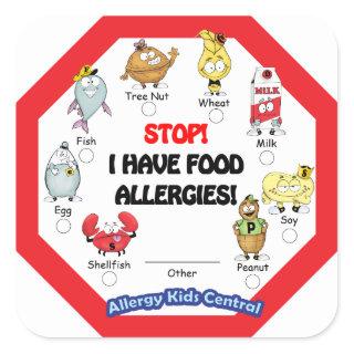 Food Allergy Sticker
