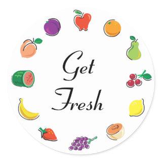 Food For Thought_Circle of Citrus_Get Fresh Classic Round Sticker