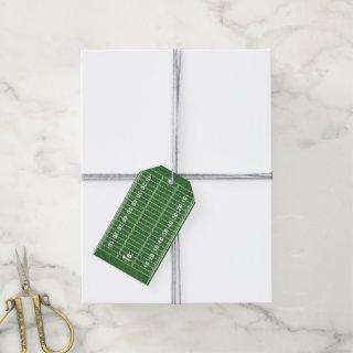 Football Field Design Gift Tags