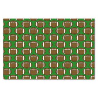 Football Pattern Design on Green Field Tissue Paper