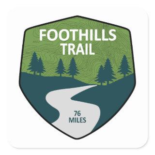 Foothills Trail North Carolina South Carolina Square Sticker
