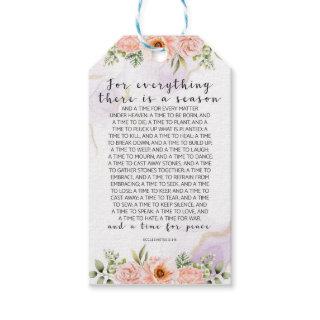 For Everything There Is, Ecclesiastes 3:1-8 Gift Tags