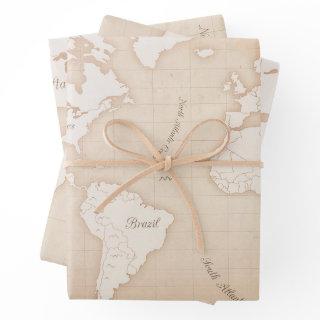For lovers of world maps, laminating paper papers