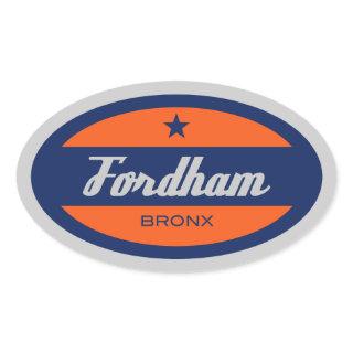 Fordham Oval Sticker