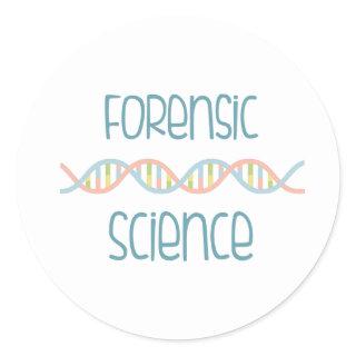 Forensic Science Classic Round Sticker