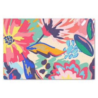 Forest and roses tissue paper