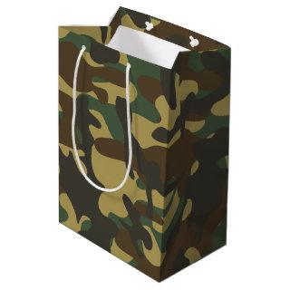 Forest Camouflage  Medium Gift Bag
