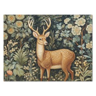 Forest Deer William Morris Cottagecore Decoupage Tissue Paper