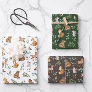 Forest Fable Woodland Animals Greenery Baby  Sheets