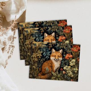 Forest Fox William Morris Cottagecore Decoupage Tissue Paper