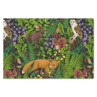 Forest life tissue paper