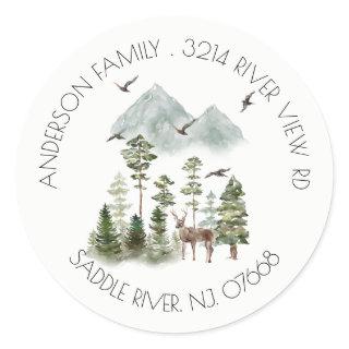 Forest | New Home Address Label Sticker