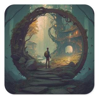 Forest Portal to Fantasy World sticker