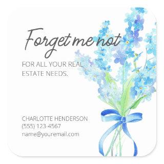 Forget Me Not Flowers Business Labels