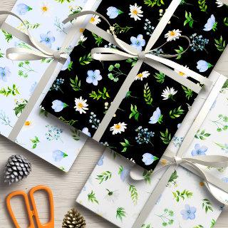 Forget-Me-Nots and Daisies Floral  Sheets