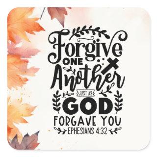 Forgive Square Sticker