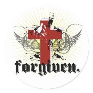 forgiven classic round sticker