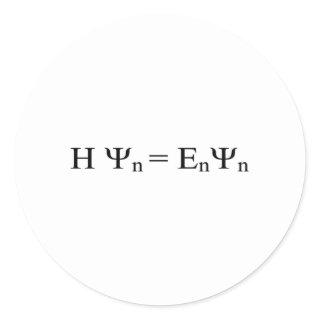 Formula Math Mathematical Physics Classic Round Sticker