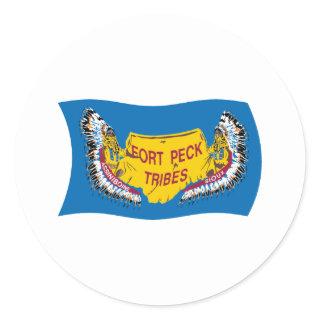 Fort Peck Assiniboine Flag Sticker