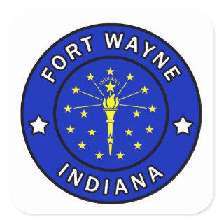 Fort Wayne Indiana Square Sticker