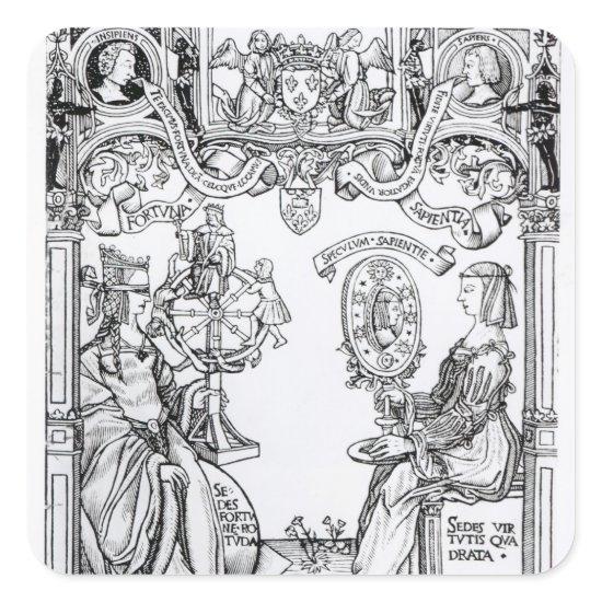 Fortune and Wisdom Square Sticker