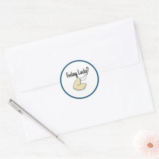 Fortune Cookie Lucky Chinese Food Cartoon Classic Round Sticker