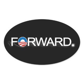 Forward for Obama 2012 Oval Sticker