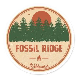 Fossil Ridge Wilderness Colorado Classic Round Sticker