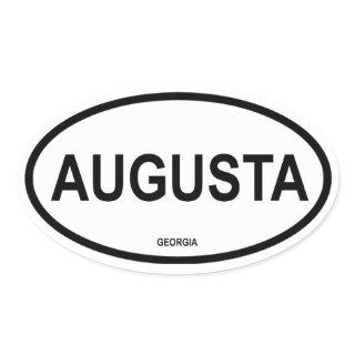 FOUR Augusta, Georgia Oval Sticker