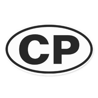 FOUR Crotona Park "CP" Oval Sticker