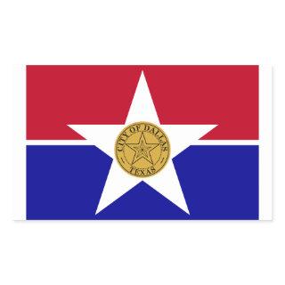 FOUR Dallas Flag Rectangular Sticker