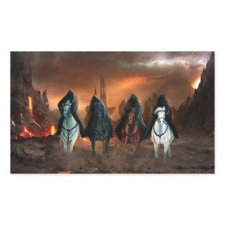 Four Horsemen Of The Apocalypse Rectangular Sticker