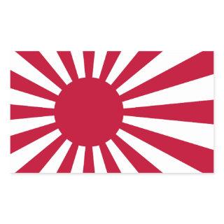 FOUR Imperial Japanese Navy Ensign Rectangular Sticker