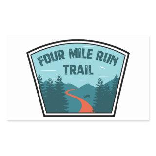 Four Mile Run Trail Rectangular Sticker