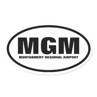 FOUR Montgomery "MGM" Oval Sticker