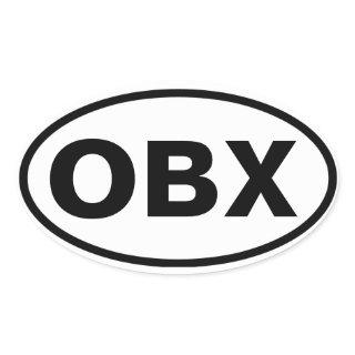 FOUR OBX OVAL STICKER