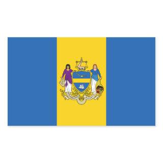 FOUR Philadelphia Flag Rectangular Sticker