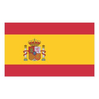 FOUR Spain National Flag Rectangular Sticker
