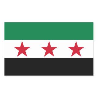 FOUR Syria Flag Rectangular Sticker