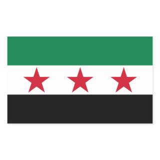 FOUR Syria Flag Rectangular Sticker