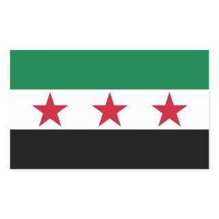 FOUR Syria Flag Rectangular Sticker