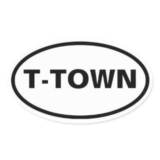 FOUR Tuscaloosa "T-Town" Oval Sticker