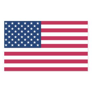 FOUR USA National Flag Rectangular Sticker