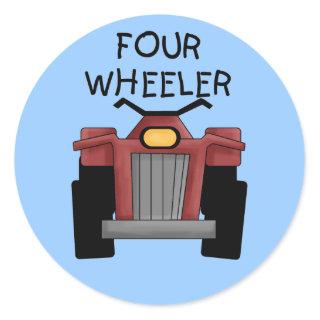 Four Wheeler Tshirts and Gifts Classic Round Sticker