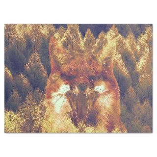 Fox forest Tissue Paper