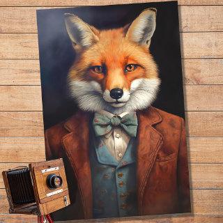 Fox in Suit 1 Decoupage Paper