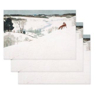 Fox in the Snow, 1935 by Newell Convers Wyeth  Sheets