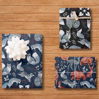 Fox Whimsical Woodland Cute Forest Animals Pattern  Sheets